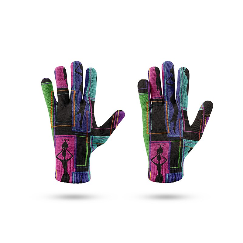 Guantes creativos con estampado de calavera para hombre y mujer, guantes de punto con pantalla táctil del teléfono móvil, para deportes de invierno, cálidos, mitones de conducción: style2