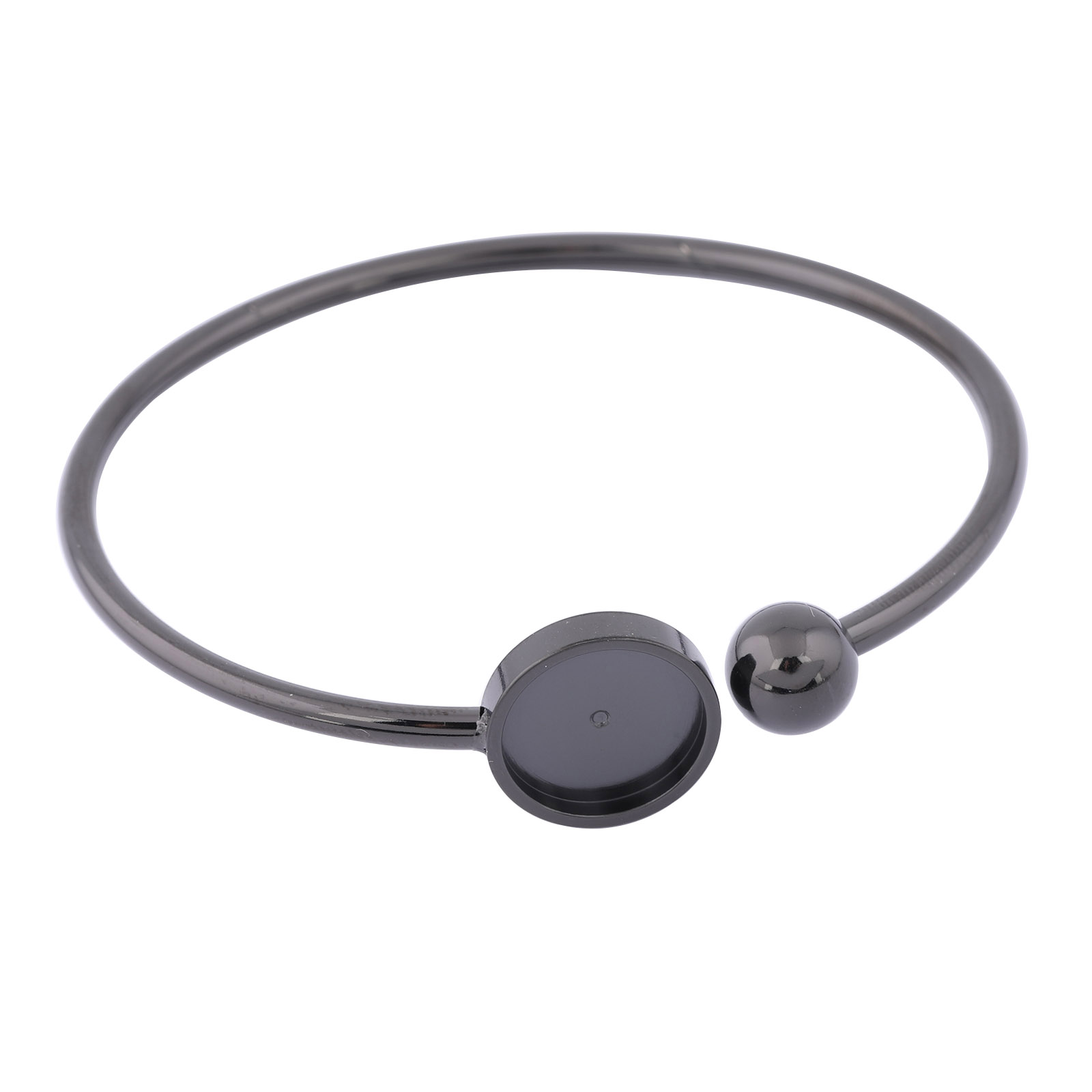 2pcs Stainless Steel Rose Gold Bendable Cuff Bracelet Base Blanks Fit 12mm Cabochon Bangle Setting Trays Diy Jewelry Findings: Red