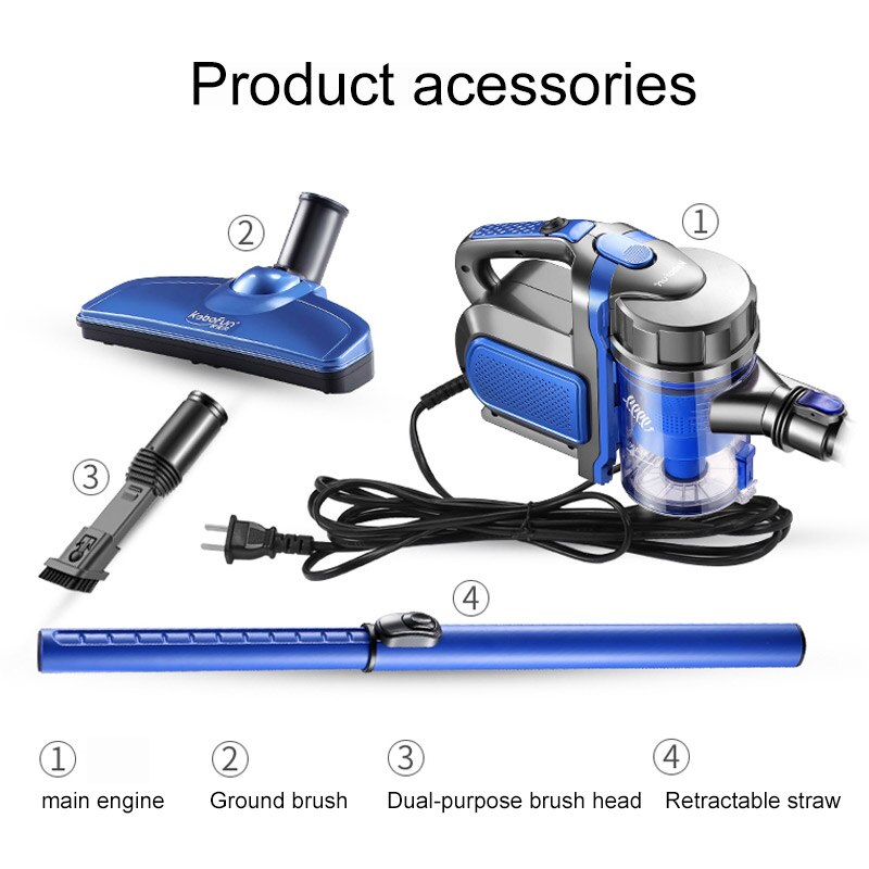 Seamoy Colded 2-in-1 Hand Held Cyclon Cleaner Low Noise Portable Household Vacuum Cleaner Handheld Dust Collector and Aspirator