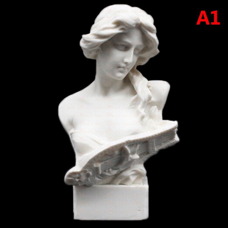 Lalka Dom miniaturowe meble symulacja biały żywica biust mini popiersie statua udawaj zagraj w zabawki domowe dla dzieci dzieci: A1