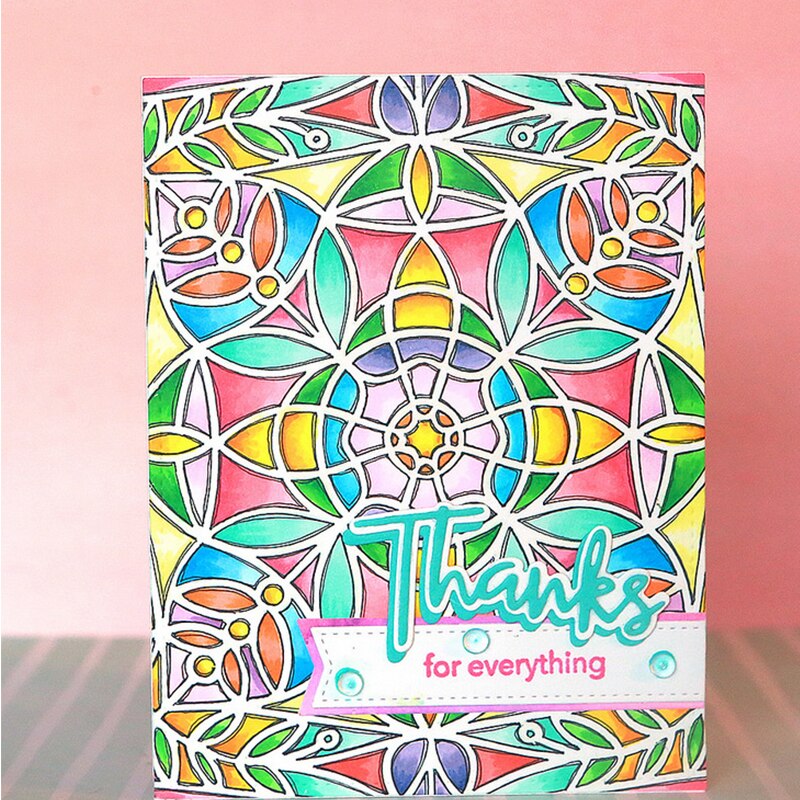 6*6 inch Water Ripple Blister Wavy Line Flowers Matric Doodle Plastic Stencil DIY Scrapbooking Drawing Template #18