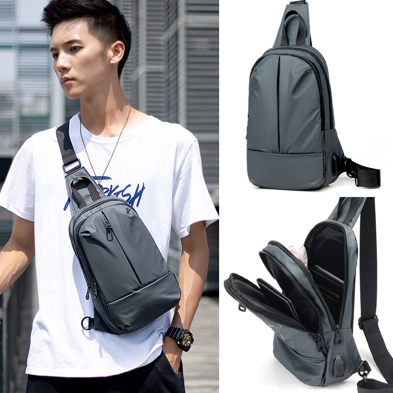 Männlichen Schulter Taschen Umhängetaschen Freizeit Anti Diebstahl Brust Tasche Schule Sommer Kurze Reise Boten Tasche Neue Männer