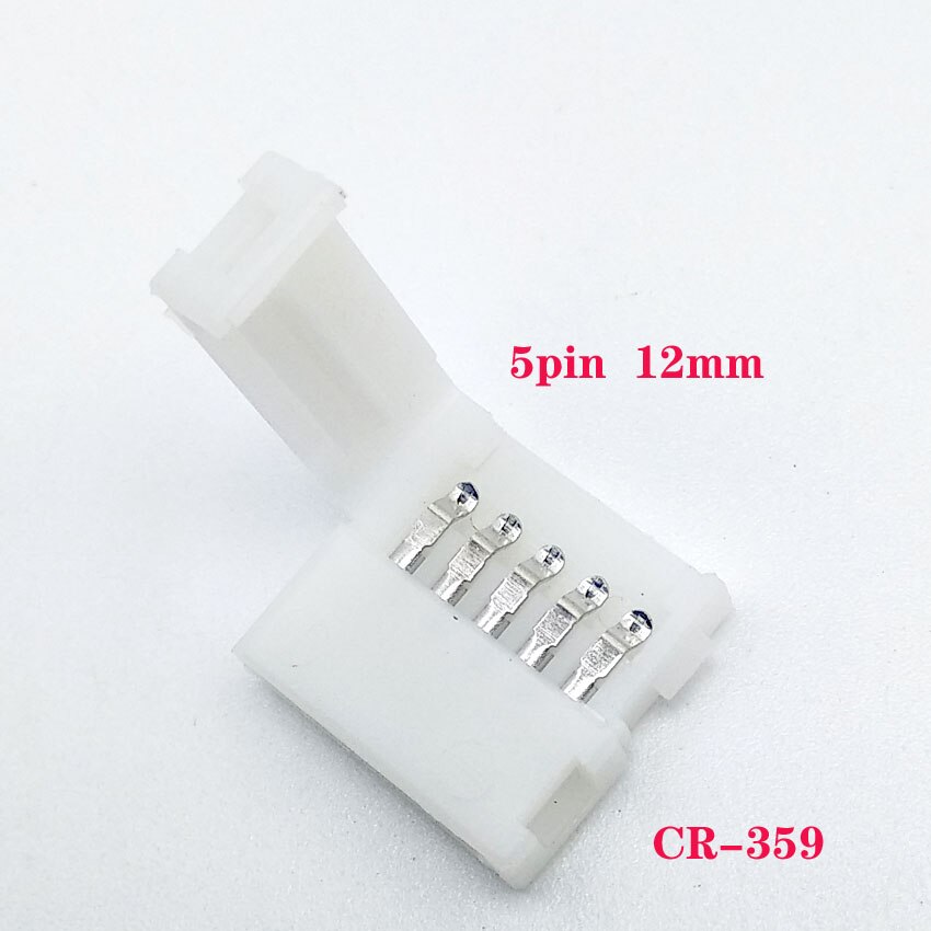 5 stks/partij LED Connector 2 pin 3 pin 4 pin soldeerloze Voor 8mm 10mm 5050 3528 ws2811 ws2812b 5630 5730 smd LED Strip: 1-CR-359