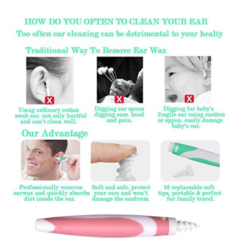 ! 1Pc Ear Wizard Ear Wax Removal Tool Soft Spiral Ear Cleaning Removal Ear Cleaner Ears Plug Spirals Care Accessories