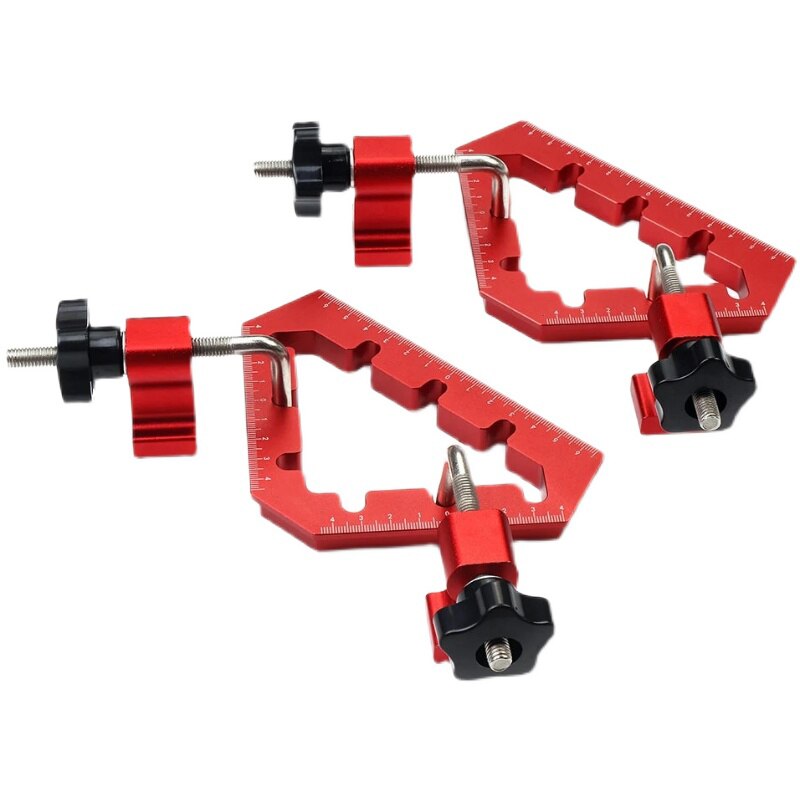 lavorazione del legno 45/90 gradi L-a forma di ausiliario apparecchio giunzione tavola posizionamento pannello fisso clip falegname's quadrato governate utensili: impostato A