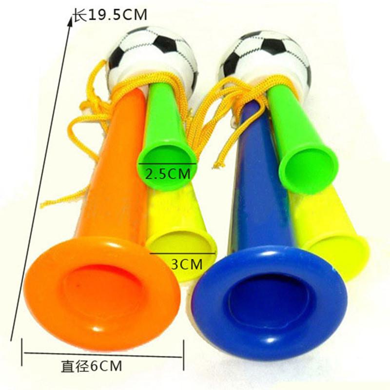 1Pcs Kleurrijke Drie Buizen Juichen Hoge Stem Hoorns Voetbal Hoorn Party Carnaval Sport Games Noice Makers