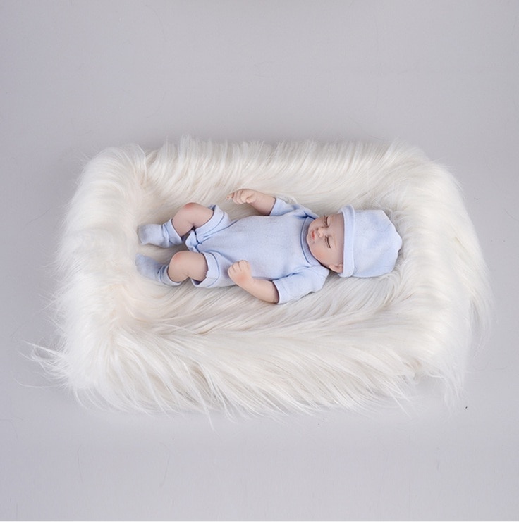 Doux bébé fourrure couvertures fausse fourrure fond couvertures mignon infantile enfants Fotografia De bébé Fotografia directe