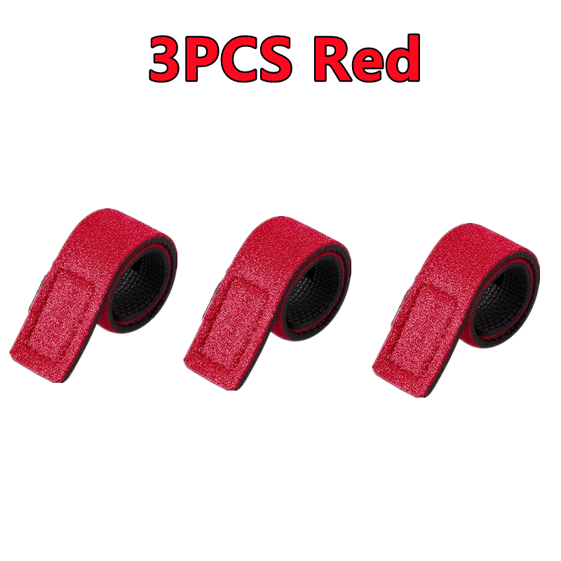 30-3 Uds. Soporte de amarre para caña de pescar, correa para aparejos, envoltura elástica, banda de pesca, soporte para poste, lazos de sujeción, accesorios para herramientas al aire libre: Verde