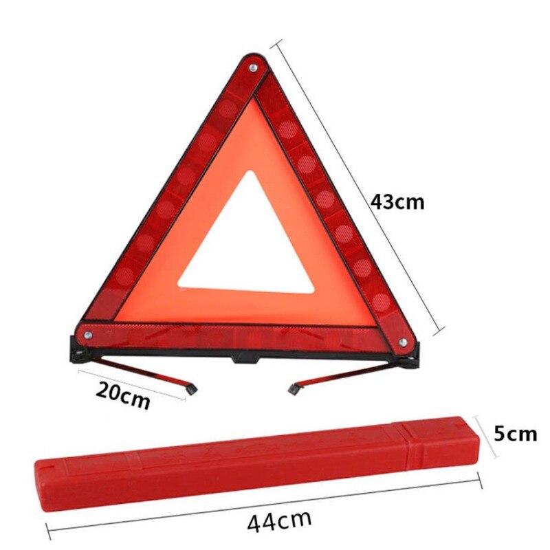 Señal de peligro de emergencia triángulo de coche señal de advertencia de avería automática Triángulo reflectante parada Tablero de muestra coches trípode