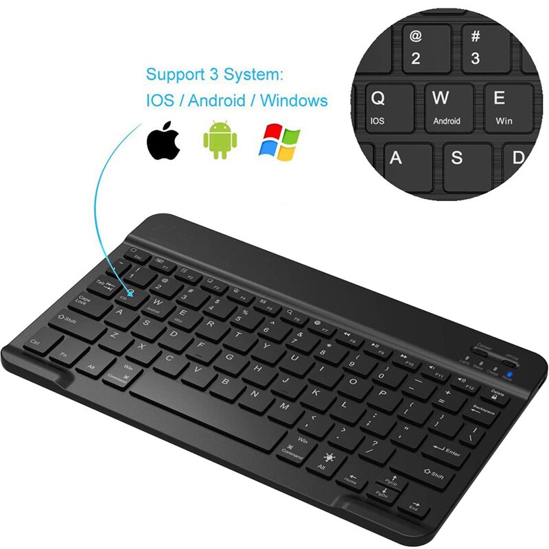 SeenDa Bluetooth Mini Klaviatur Spielen Bluetooth Tablette Tastatur Bluetooth Tastatur und Maus für Android-praktisch