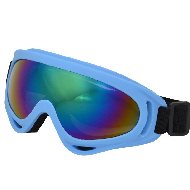 Winter UV400 Anti-Glare Ski Snowboard Bril Outdoor Sport Winddicht Skiën Eyewear Anti-Impact Schaatsen Sneeuwscooter Bril: Skublue