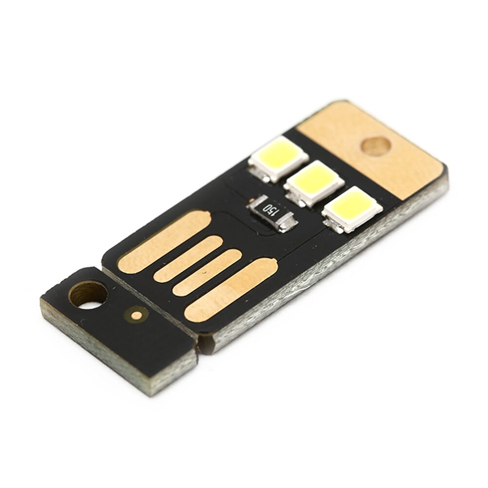 Mini llavero de luz LED de 0,2 W con tarjeta de bolsillo y USB, luz de noche, bombilla LED, para portátil, PC, Powerbank, 1/5 uds.