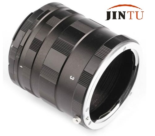 JINTU Metal Macro Extension Adapter Tube Ring for Nikon F mount D60 D3200 D3X D4 D90 D5100 D7000 D800 DSLR Camera Free Tracking