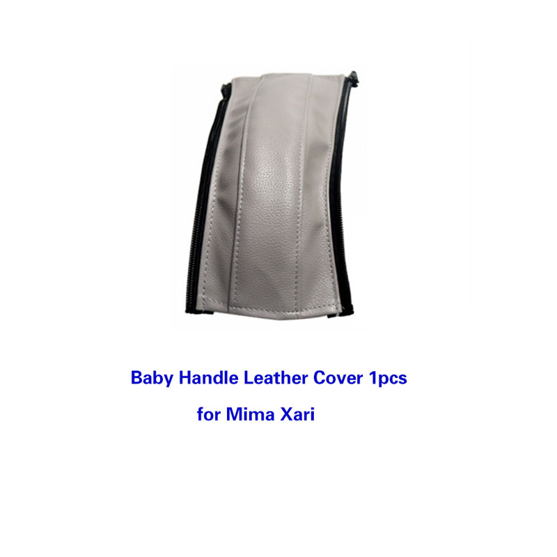 Fundas de cuero PU para manillar de cochecito de bebé, funda protectora para reposabrazos, accesorios para cochecito, Mima Xari: Blanco