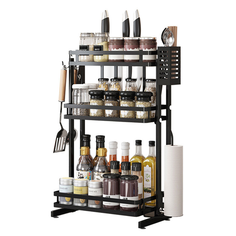 Spice Rack Folding Three-layer Multi-function Seas... – Grandado