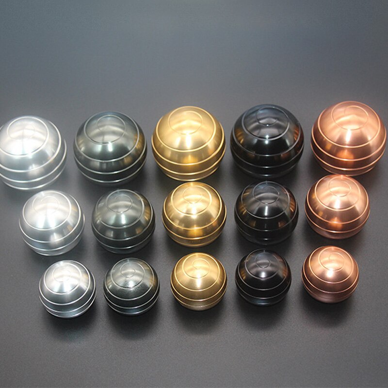 Ball Type Fingertip Gyro Metal Alloy Adult Office Desk Toy Decompression Anxiety Stress Relief Fidget Spinner Sensory Toys