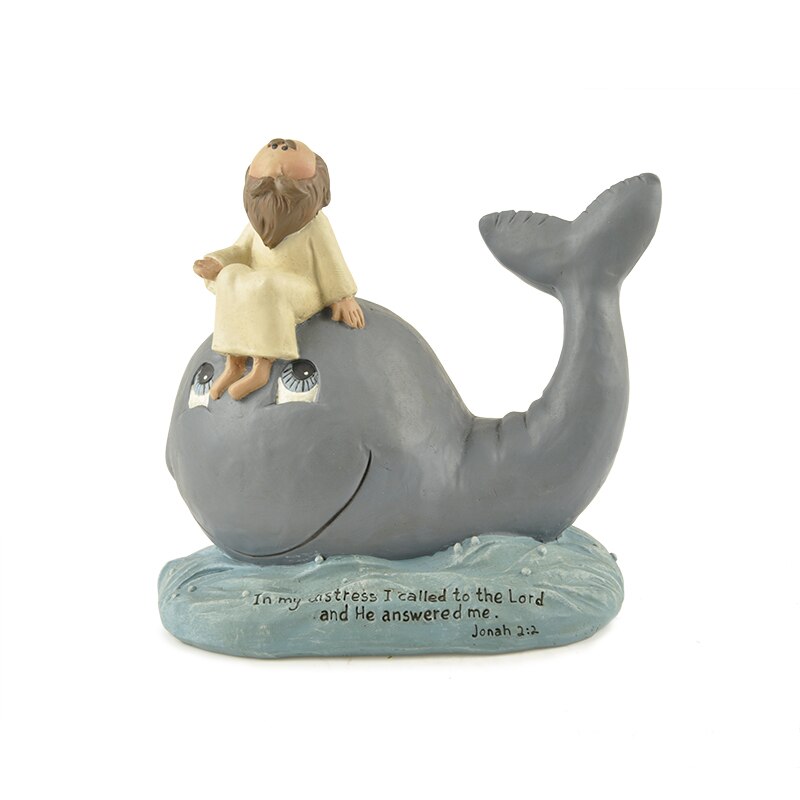 Christian Bb Originele Hars Pose Tafel Handgeschilderde Herder Jonah En Walvis Vijf Cake Twee Vis Ark verbond