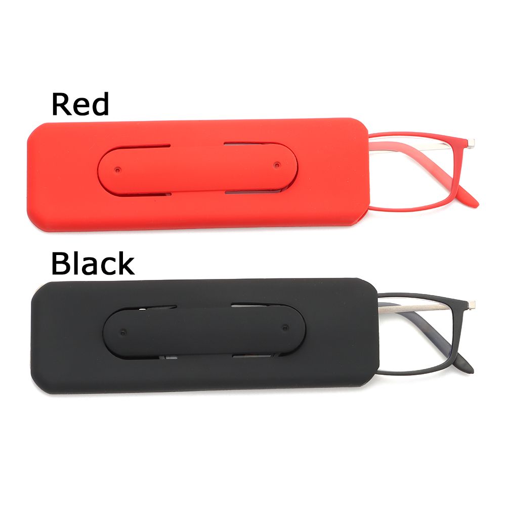 Ultralight Draagbare Leesbril Mannen Vrouwen Ultra-Dunne Full Frame Anti Blauw Presbyopie Bril Met Telefoon Houder Storage Case