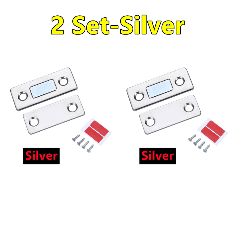 6-1Set Strong Magnetic Cabinet Catches Ultra-Thin Door Magnets Stops Invisible Adhesive Drawer Magnet Catch for Kitchen Closer: BRONZE