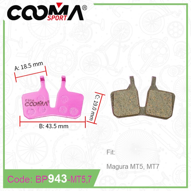 Pastillas de freno de bicicleta de cerámica para bicicleta de carretera SRAM Avid Shimano Magura Hayes Formula Hope MTB, 4 pares, Elite: Castaño