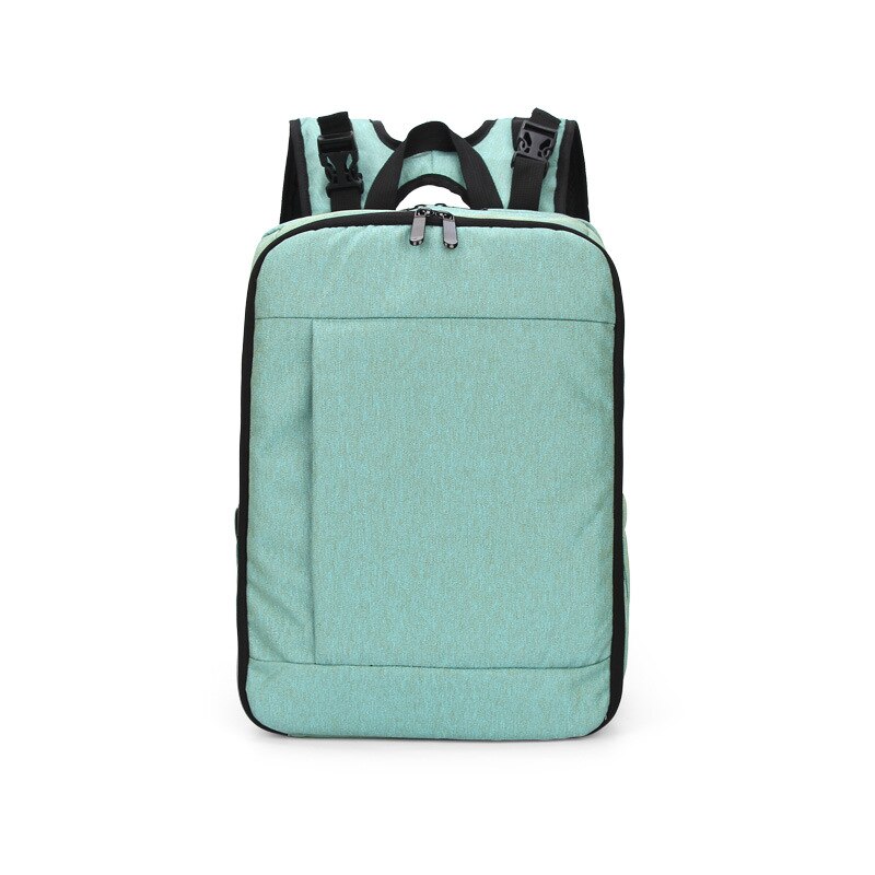 Bolsa de pañales de gran capacidad, mochila multifuncional, plegable, bolso de cuna, bolso de maternidad, cochecito, bolsa aislante, enfermería: Light Green