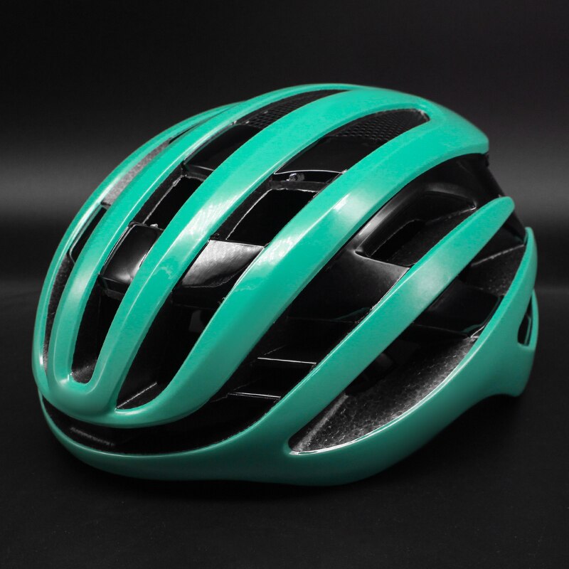 Aero Bicycle Helmet Air Spin Road Cycling Helmet Eps Men's Women Ultralight Mountain Bike Comfort Safety Casco Ciclismo: Green