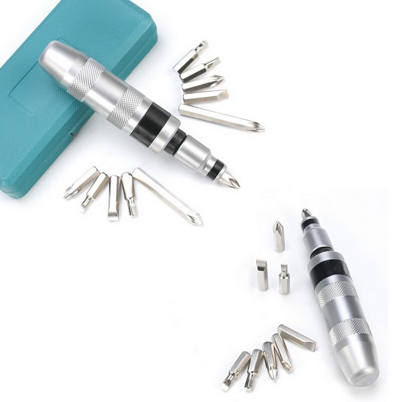 Impact Driver Kit Manual Screwdriver Set Repairing Tools Non-slip Grip Handle Tool Multifunctional Screwdriver-1 Box
