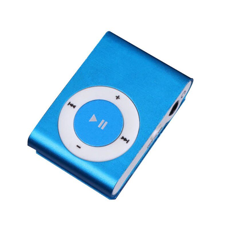 Portable Mini USB Flash Digital MP3 Player Support Flash 32GB TF Card Slot Music Player FM Radio Supports USB 2.0/1.1: Blue