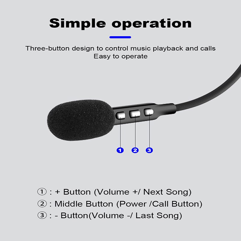 50m waterdichte moto bluetooth draadloze anti-interferentie helm headset gratis bluetooth  v5.0 intercom voor motorfiets