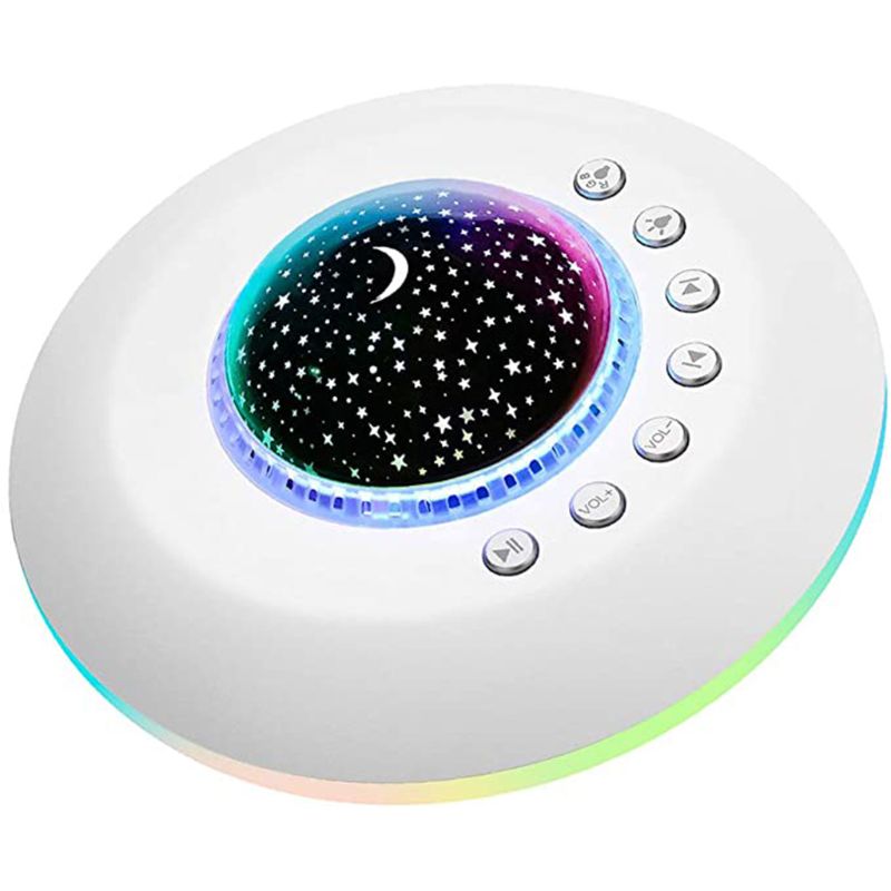 White Noise Machine Kids Baby Sleeping Nature Sound Therapy Star Projector Light For Kids Sleep: Default Title