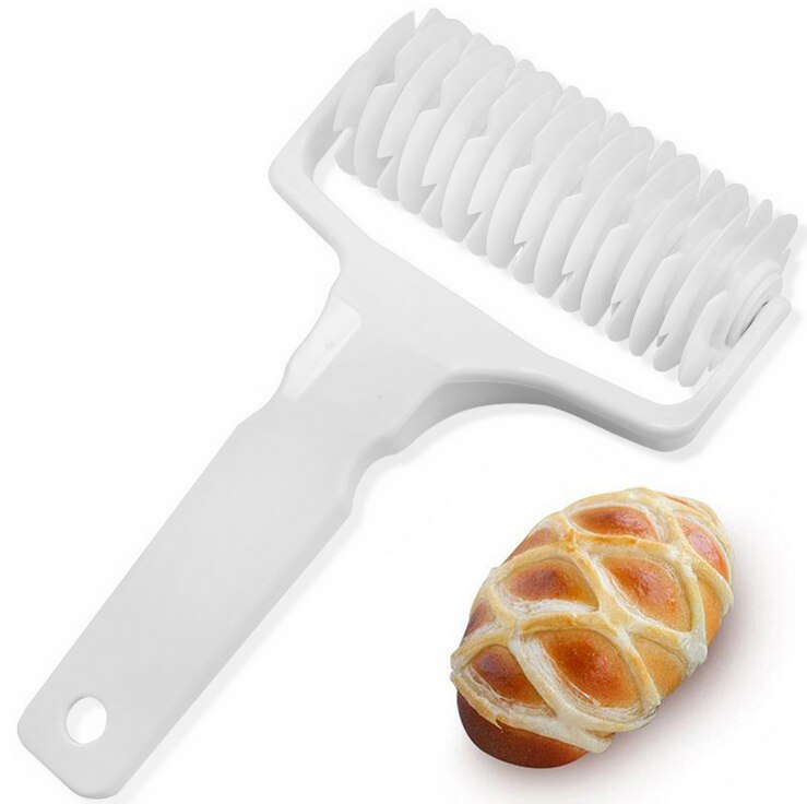 Baking Pie Pizza Bread Pastry Tool Lattice Roller Cutter Rolling Pin Kitchen