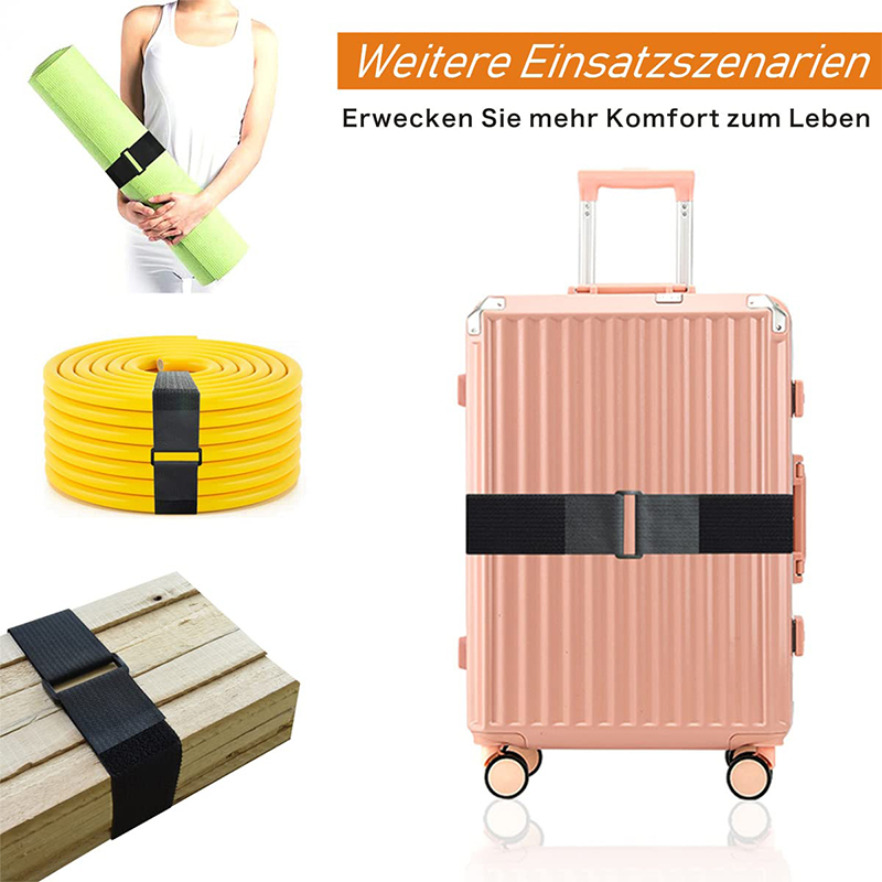 Klettverschlussband mit Kunststoffschnallen, verstellbare Kabelbänder, frei geschnittene Länge, Nylon-Sicherungsband für Kabelbinder