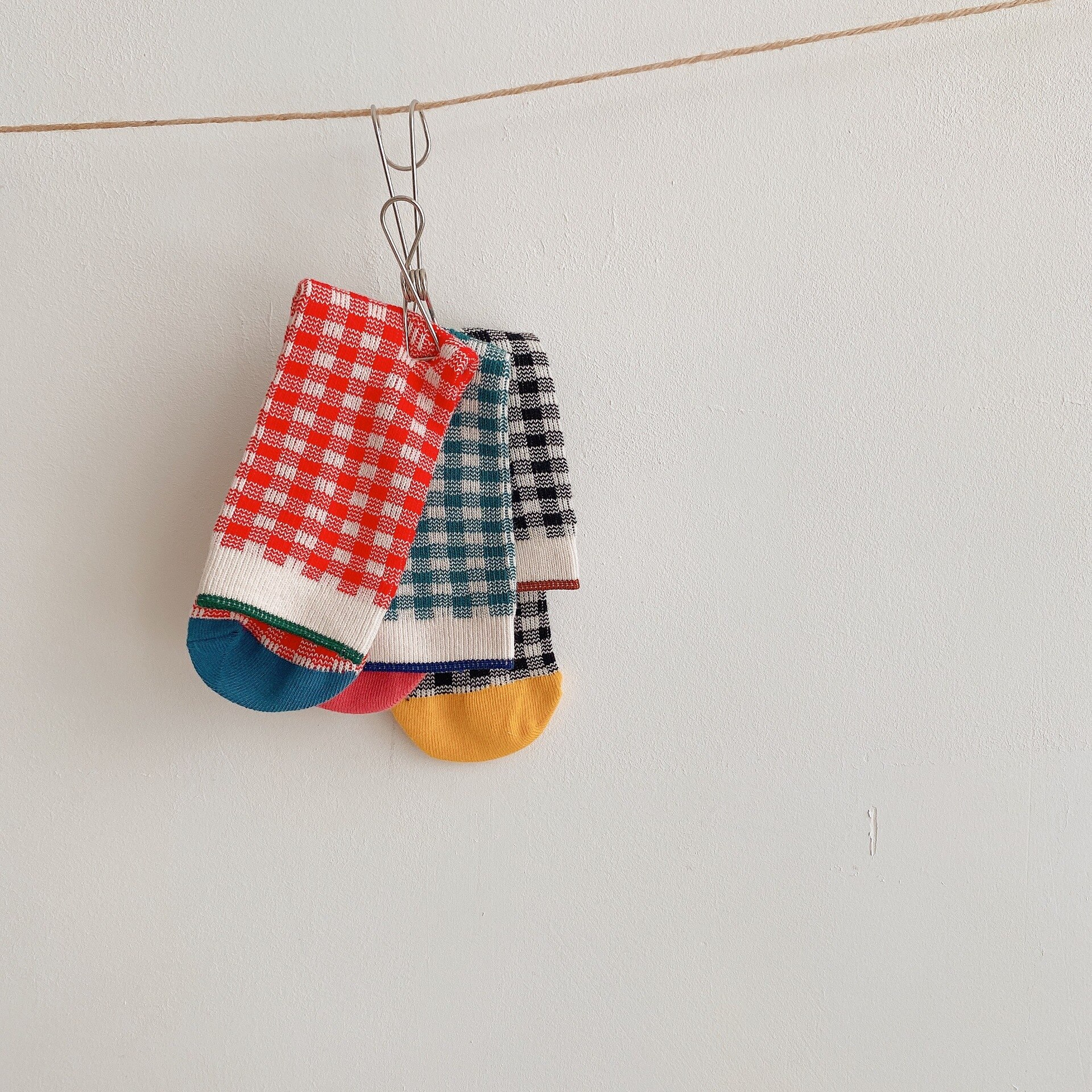 Kisd chaussette automne bébé coton chaussettes désossées en vrac creux garçons et filles chaussettes bébé treillis chaussette