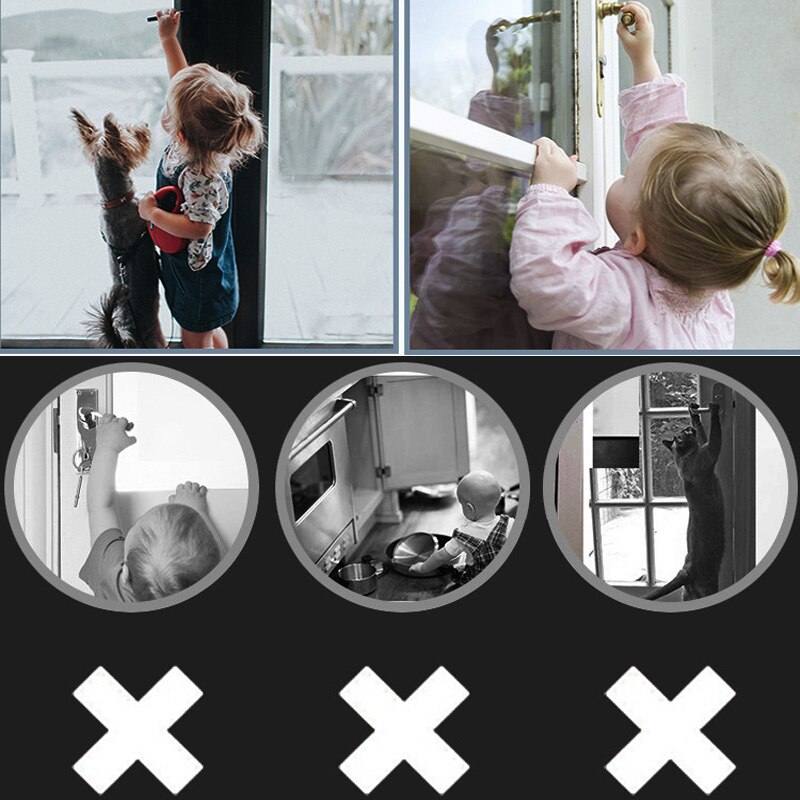 2 Teile/satz Baby Schrank Schlösser Tür Ebene Griff Mit Klebstoff Anti-Geöffnetes Schloss Für Art Schutz Baby Sicherheit Zubehör