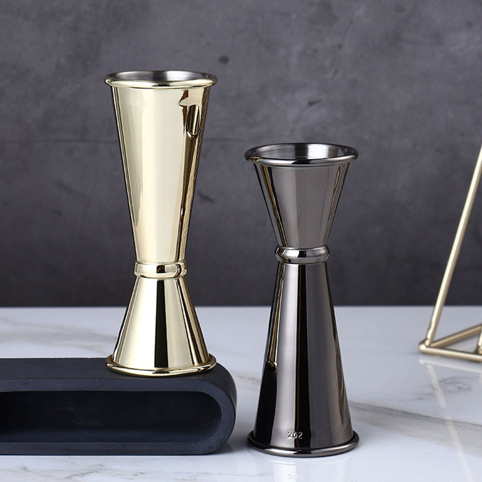 Stainless Steel Measuring Cup Double Head Measuring Tool Ounce Alcohol Whiskey Cocktail Drink Wine Shaker Home Bar Tools 30/60ml