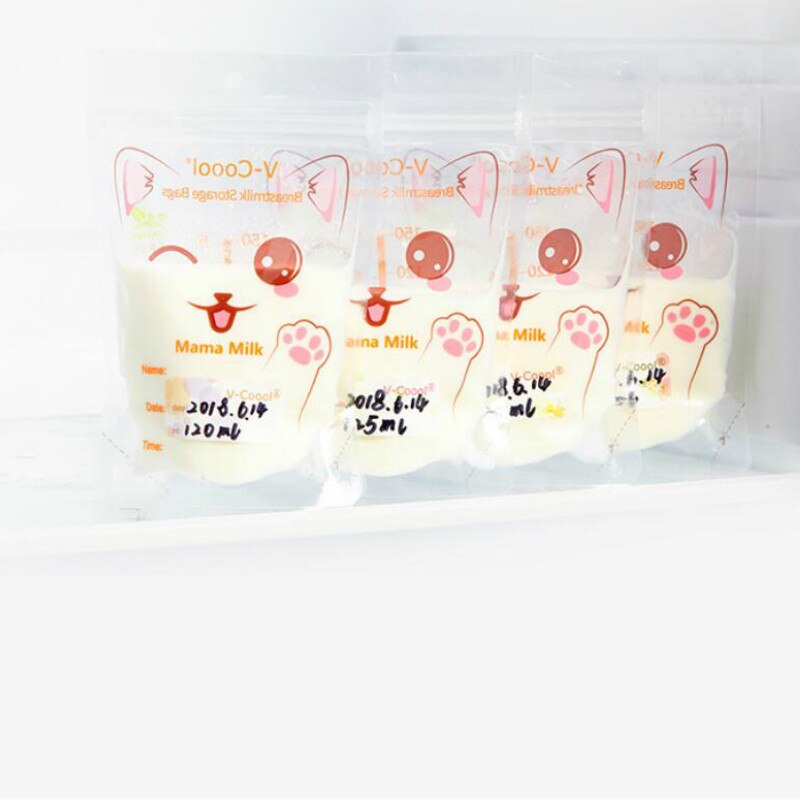 Breast milk storage bag 30 pieces/ bag Baby Food Storage Disposable Practical convenient breast milk Freezer Bags BNA078