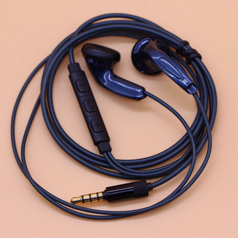 DIY MX500 Flat Head Earbud Heavy Bass Sound Earphone ZMX500 with Microphone