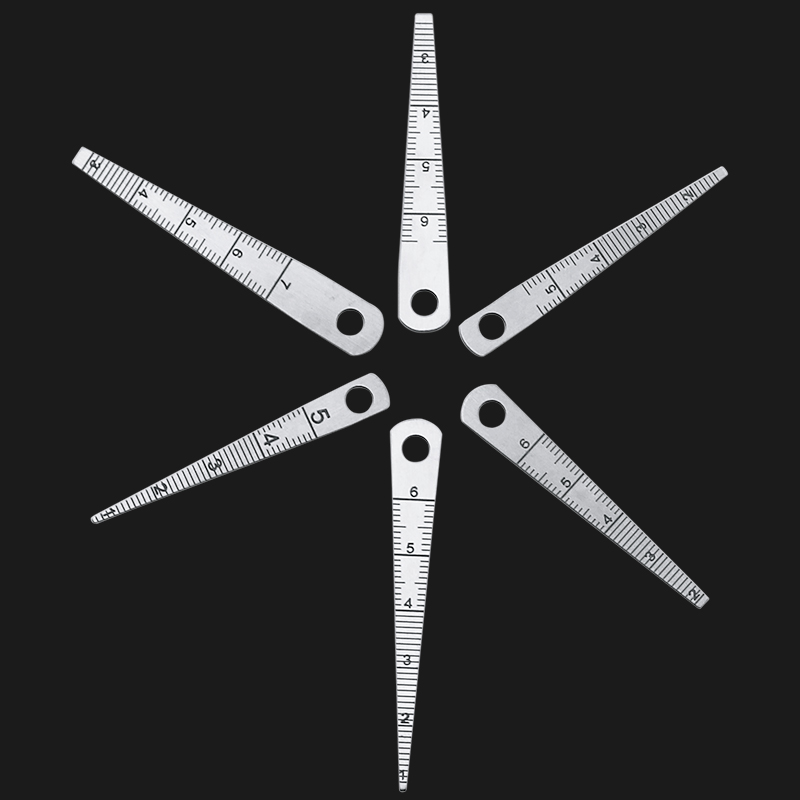 0-70mm Inside Calliper Gap Gauge Bore Gauge Slope Gage Wedge Ruler Feeler Cone Clearance Ruler Double Side Scale