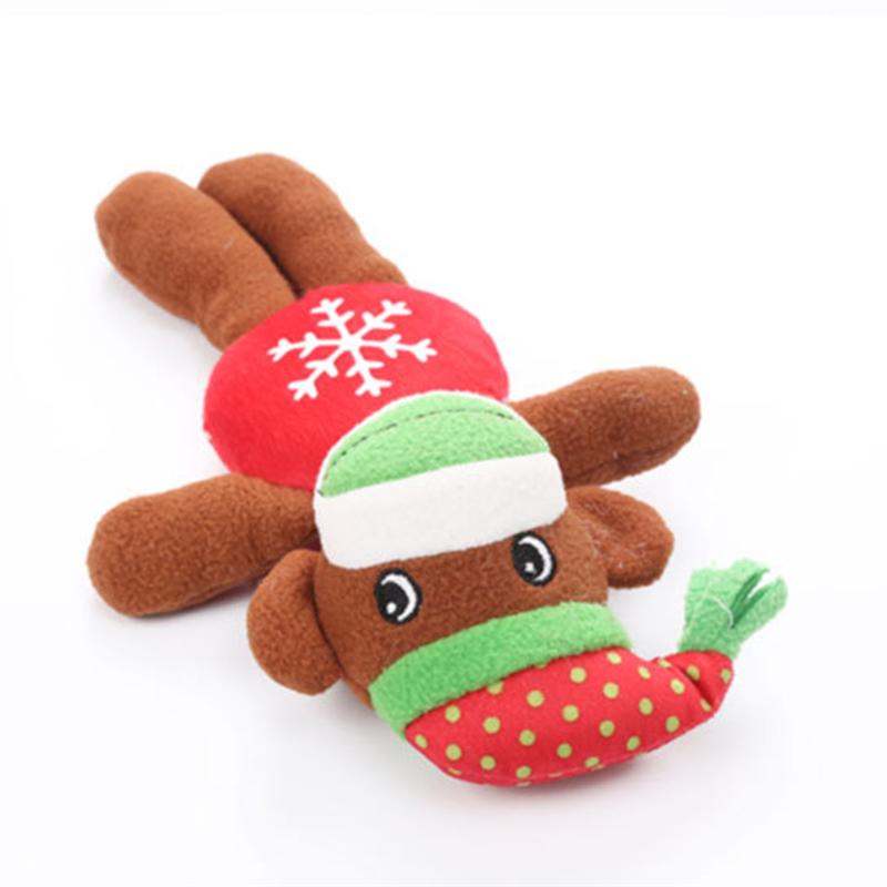 1PC Pet Toy Stylish Christmas Monkey Chewing Toys Plush Monkey Toys Pet Dog Biting Playthings