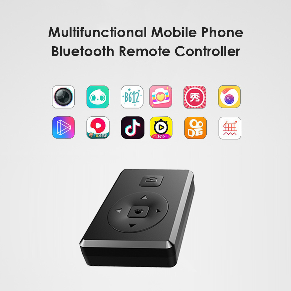 Télécommande sans fil multifonction pour Apple iPad, télécommande de téléphone, retardateur de vidéo, rotation de Page, compatible Bluetooth