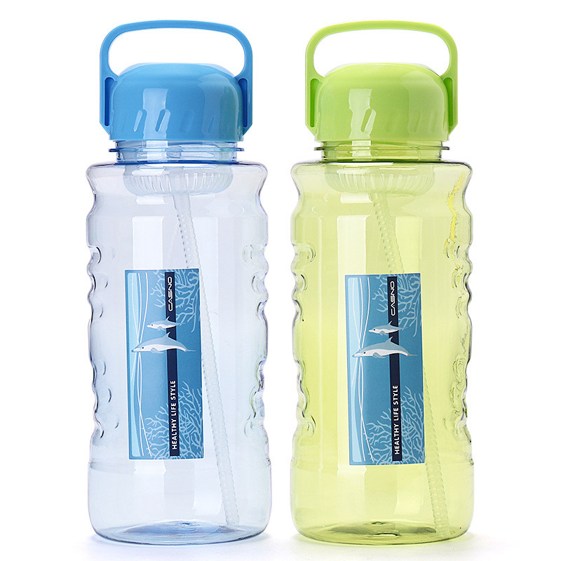 Bpa-fri 1500ml/2000ml bärbara sugrör sport utomhus vattenflaska stor kapacitet resecamping vattenkokare med tesil handtag