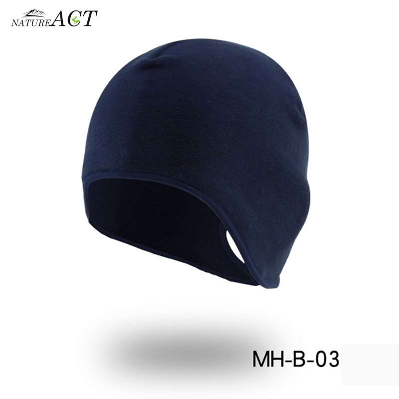 Outdoor Sports Warm Windproof Hat Running Skiing Cycling Hat Beanie Autumn Winter Riding Skiing Hat Windproof Thermal Riding Cap: MHB Navy