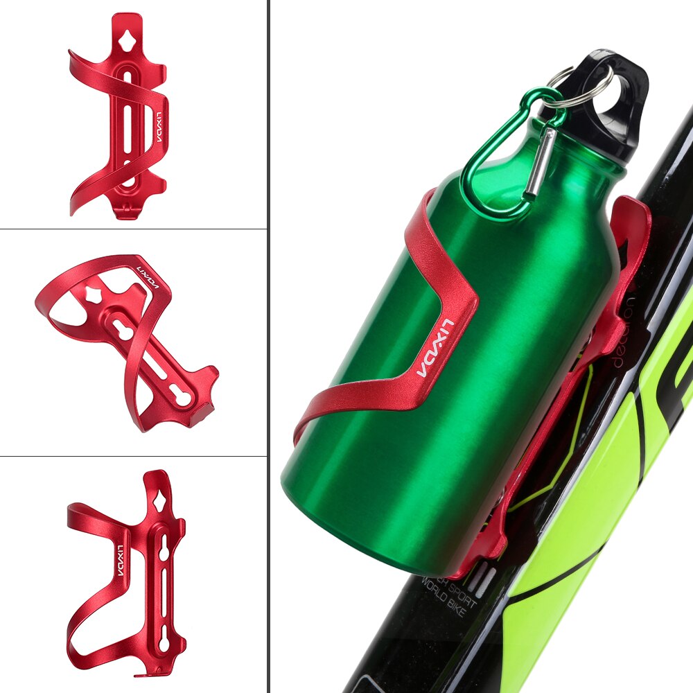 Soporte ligero para botella de bicicleta Lixada, soporte de botella de agua de aleación MTB, soporte para botellas