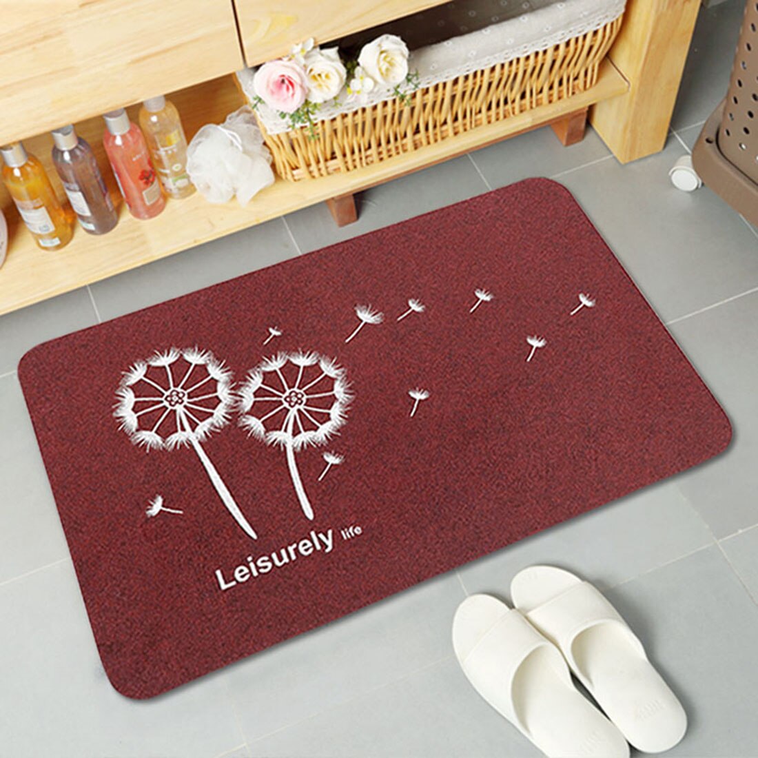 Penubuy antislip douchemat, 80x40 cm antislip douchemat met poreuze structuur, duurzaam en gemakkelijk schoon te maken (grijs