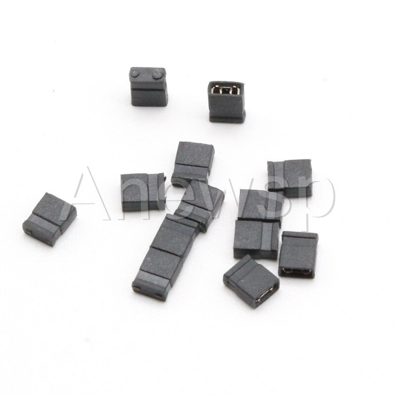 50 pièces 1.27mm pas bouchon de cavalier/court-circuit bouchon espacement court/Long Type 1.27 connecteur point de rangée court lien cavalier: Short Type