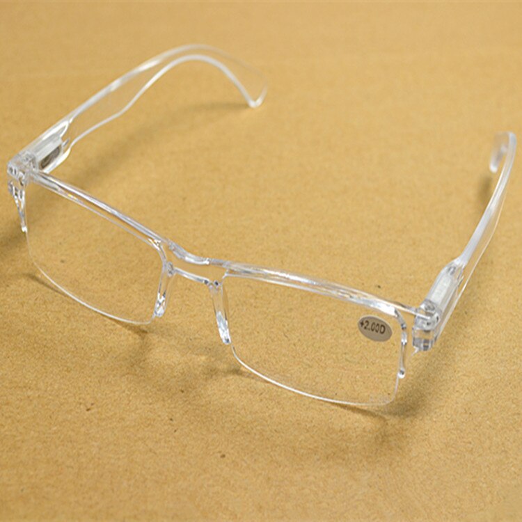 Retro Ultralight Geïntegreerde Leesbril Unisex Leesbril Zilver Wit Lente Glazen Benen Leesbril