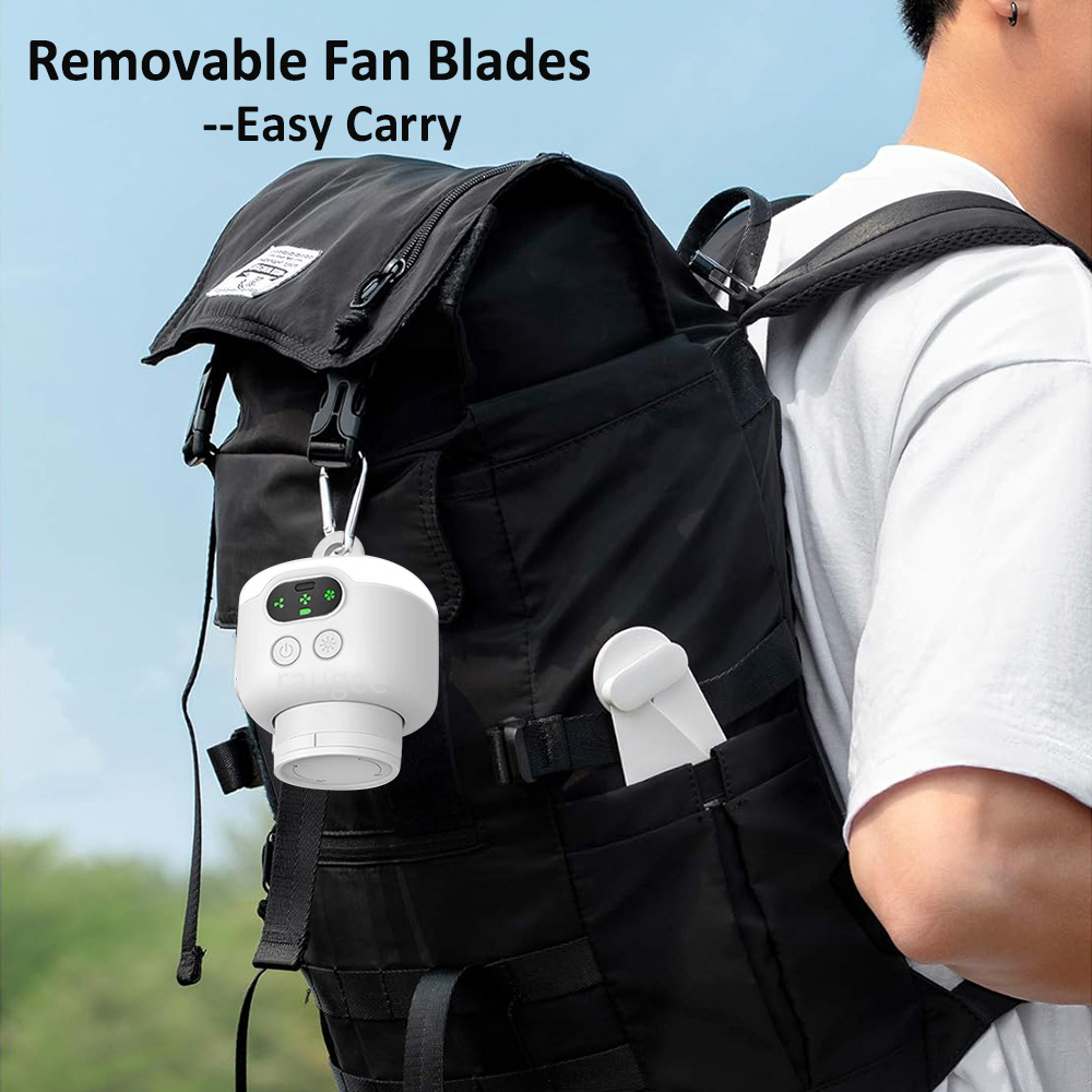 Ventilateur de plafond Portable pour tente de Camping, auvent de plafond, 8000mah, ventilateur sans fil Rechargeable, circulation d'air avec télécommande