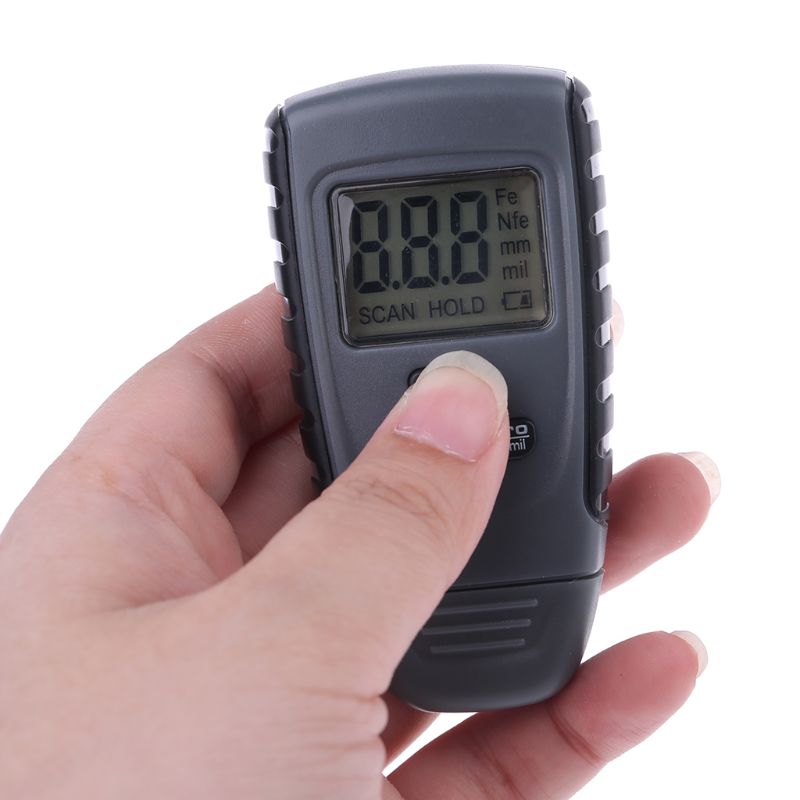 Rm660 maling belægning tykkelsesmåler digital tester meter lcd digital bil auto belægning tykkelsesmåler 0-1.25mm