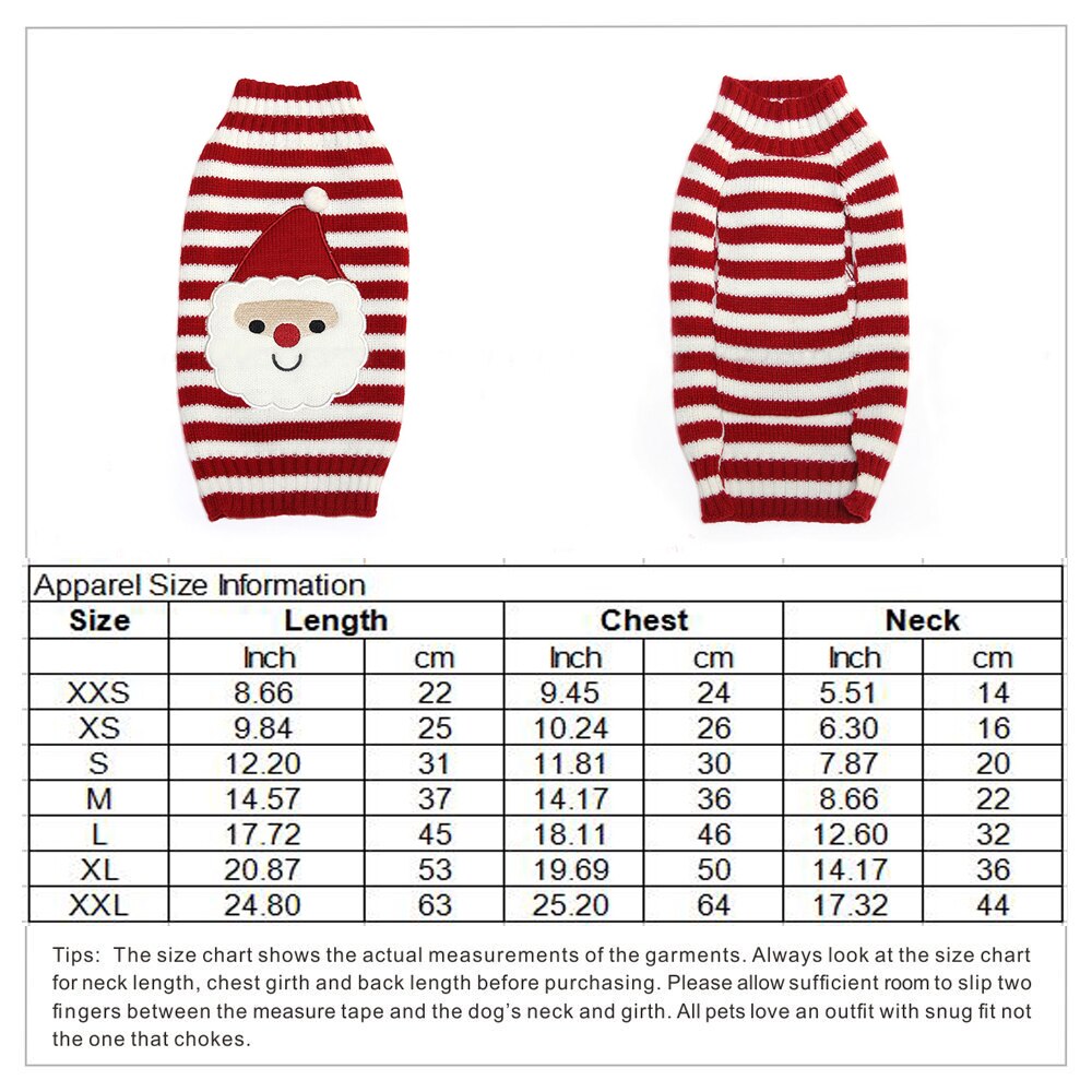 Suéter patrón de Santa Claus de Navidad para perro salchicha, ropa de invierno para perros pequeños, suéter para perro Chihuahua