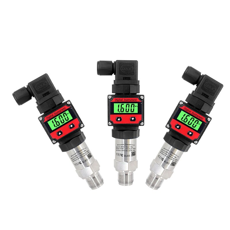 LCD Pressure Transmitter Output 0-5V/10V Pressure -0.1-0-100Mpa Water Tank Oil Gas Sensor M20*1.5 Connector Pressure Transducer
